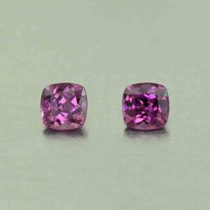 PurpleGarnet sq cush pair 4.0mm 0.72cts N pl931