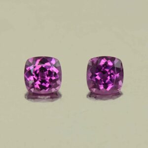 PurpleGarnet sq cush pair 4.0mm 0.73cts N pl982