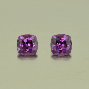 PurpleGarnet sq cush pair 4.0mm 0.76cts N pl491 SOLD