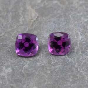 PurpleGarnet sq cush pair 4.5mm 1.08cts N pl493 crop SOLD