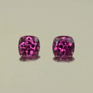 PurpleGarnet sq cush pair 5.1mm 1.42cts N pl985 scaled 1 SOLD