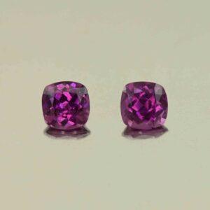 PurpleGarnet sq cush pair 5.1mm 1.44cts N pl986