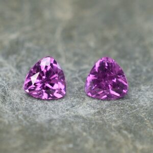 PurpleGarnet trillion pair 4.5mm 0.85cts pl474 SOLD