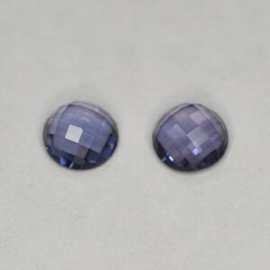 PurpleSpinel round rose cut pair 5.0mm 1.07cts sp247