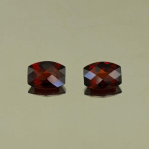 RedGarnet ch bar pair 8.1x6.1mm 3.60cts N rg426
