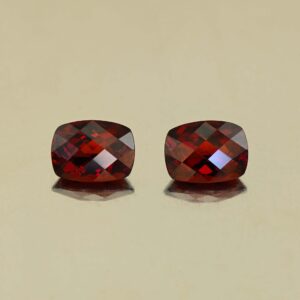 RedGarnet ch cush pair 8.0x6.0mm 3.49cts N rg541