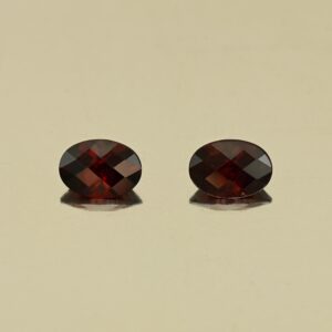 RedGarnet ch oval pair 7.0x5.0mm 1.87cts N rg432