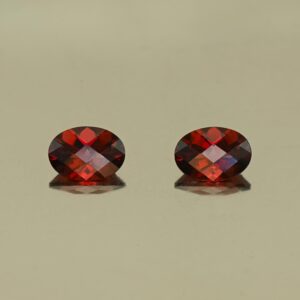 RedGarnet ch oval pair 7.1x5.1mm 1.81cts N rg433