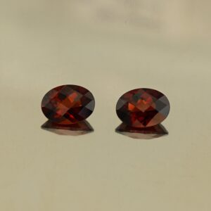RedGarnet ch oval pair 8.0x6.0mm 2.91cts N rg378