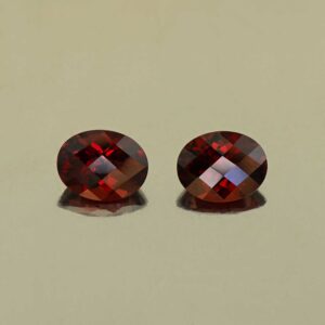 RedGarnet ch oval pair 9.0x7.0mm 4.81cts N rg545
