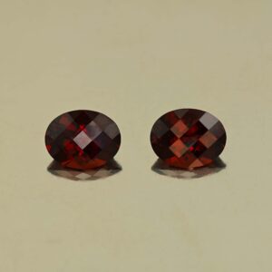 RedGarnet ch oval pair 9.1x7.1mm 4.46cts N rg550