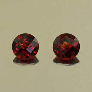 RedGarnet ch round pair 7.0mm 3.11cts N rg650
