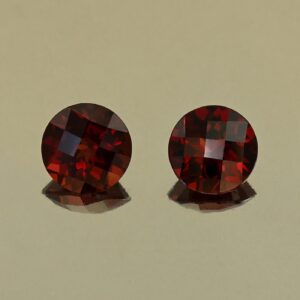 RedGarnet ch round pair 7.0mm 3.21cts N rg652
