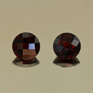 RedGarnet ch round pair 7.0mm 3.23cts N rg654