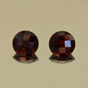 RedGarnet ch round pair 7.0mm 3.35cts N rg656