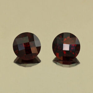 RedGarnet ch round pair 7.0mm 3.37cts N rg657