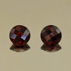 RedGarnet ch round pair 7.0mm 3.37cts N rg658