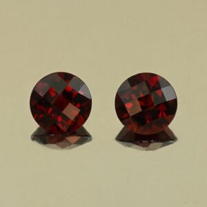 RedGarnet ch round pair 7.0mm 3.43cts N rg662