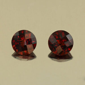 RedGarnet ch round pair 7.0mm 3.45cts N rg666