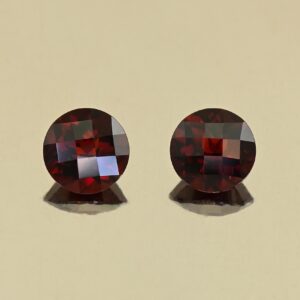 RedGarnet ch round pair 7.1mm 3.30cts N rg667