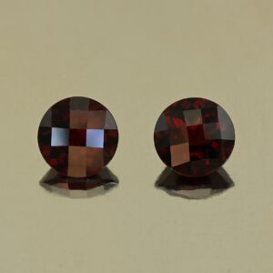 RedGarnet ch round pair 7.1mm 3.45cts N rg669