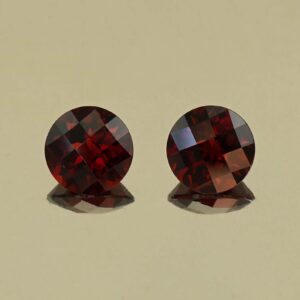 RedGarnet ch round pair 8.1mm 4.90cts N rg673