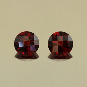 RedGarnet ch round pair 9.0mm 6.43cts N rg677