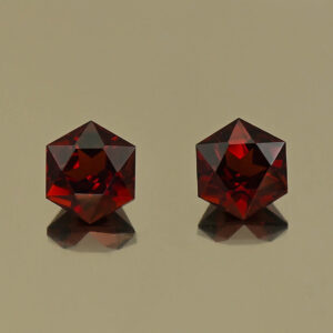 RedGarnet hex pair 4.5mm 1.11cts N rg274 SOLD