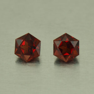 RedGarnet hex pair 5.0mm 1.53cts N rg279 SOLD