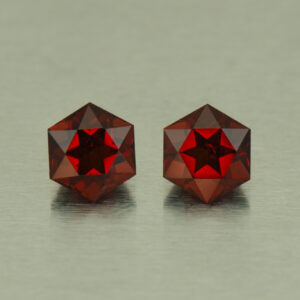 RedGarnet hex pair 5.5mm 2.00cts N rg282 SOLD