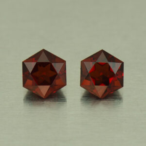 RedGarnet hex pair 5.9mm 2.63cts N rg284 SOLD