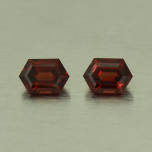 RedGarnet hex pair 6.5x4.5mm 1.61cts N rg289 SOLD