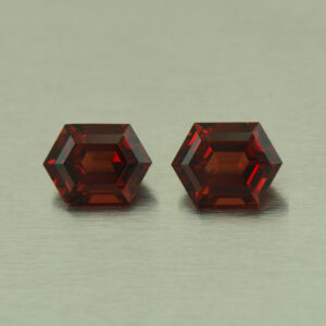 RedGarnet hex pair 7.5x5.5mm 2.44cts N rg292 SOLD