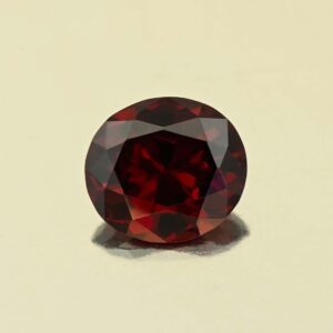 RedGarnet oval 12.0x10.7mm 5.65cts N rg490