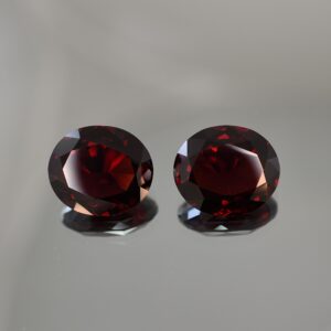 RedGarnet oval pair 20.0x17.2mm 52.82cts rg227
