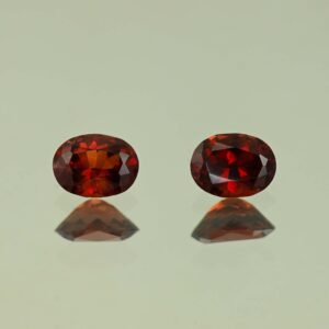 RedGarnet oval pair 6.5x4.9mm 1.60cts N rg500