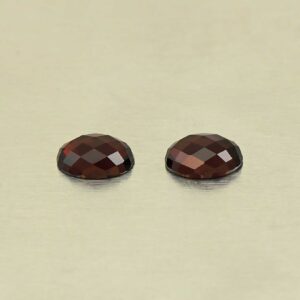 RedGarnet oval rose cut pair 7.0x5.0mm 1.91cts N rg579 a