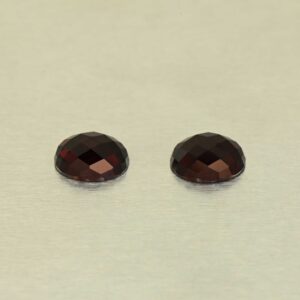 RedGarnet oval rose cut pair 7.0x5.0mm 2.22cts N rg581 a
