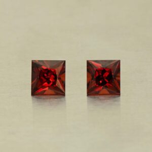 RedGarnet princess pair 5.0mm 1.66cts N rg586 SOLD