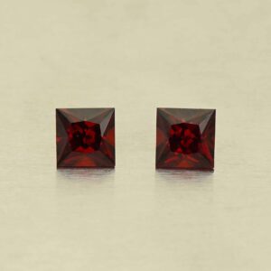 RedGarnet princess pair 5.0mm 1.68cts N rg587