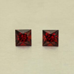 RedGarnet princess pair 5.0mm 1.68cts N rg588