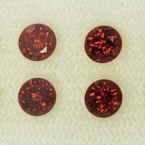 RedGarnet round 4.5mm 3.73cts 8pcs rg190 SOLD