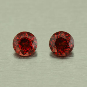 RedGarnet round pair 5.0m 1.13cts N rg298