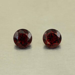 RedGarnet round pair 7.0mm 3.26cts N rg597