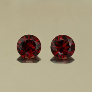 RedGarnet round pair 8.5mm 5.34cts N rg529