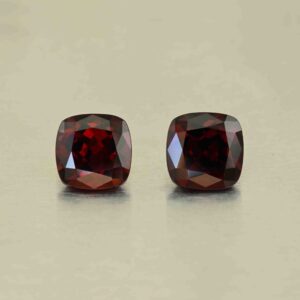 RedGarnet sq cush pair 9.8mm 9.25cts N rg602 scaled 1