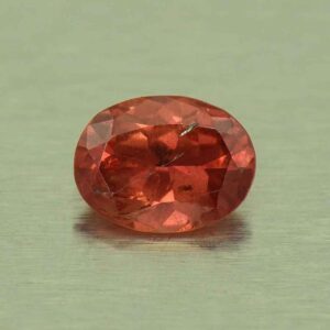 RedOrangeSapphire oval 5.2x4.0mm 0.40cts N sa790
