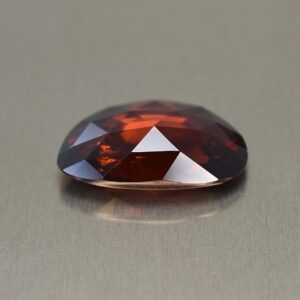 RedOrangeZircon freeform rosecut 14.7x6.9mm 6.45cts N a zn1621