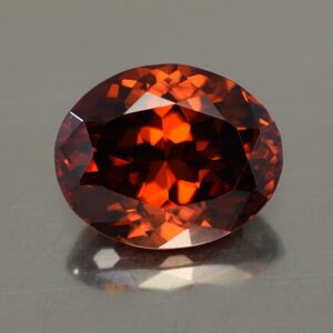 RedOrangeZircon oval 13.9x11.3mm 11.30cts N zn216