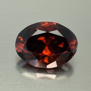 RedOrangeZircon oval 17.6x13.2mm 21.33cts N zn799